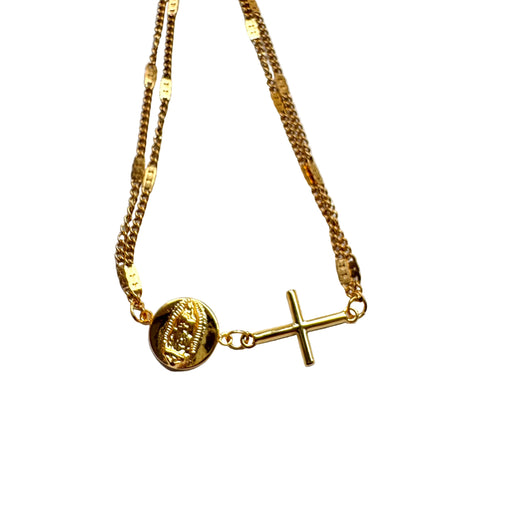 VIRGENCITA CROSS BRACELET π§