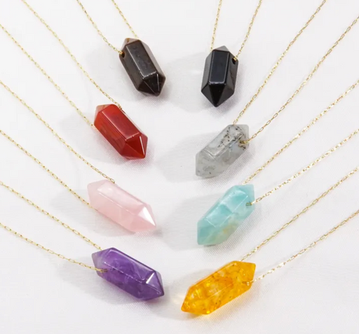 NATURAL CRYSTALS NECKLACE π§