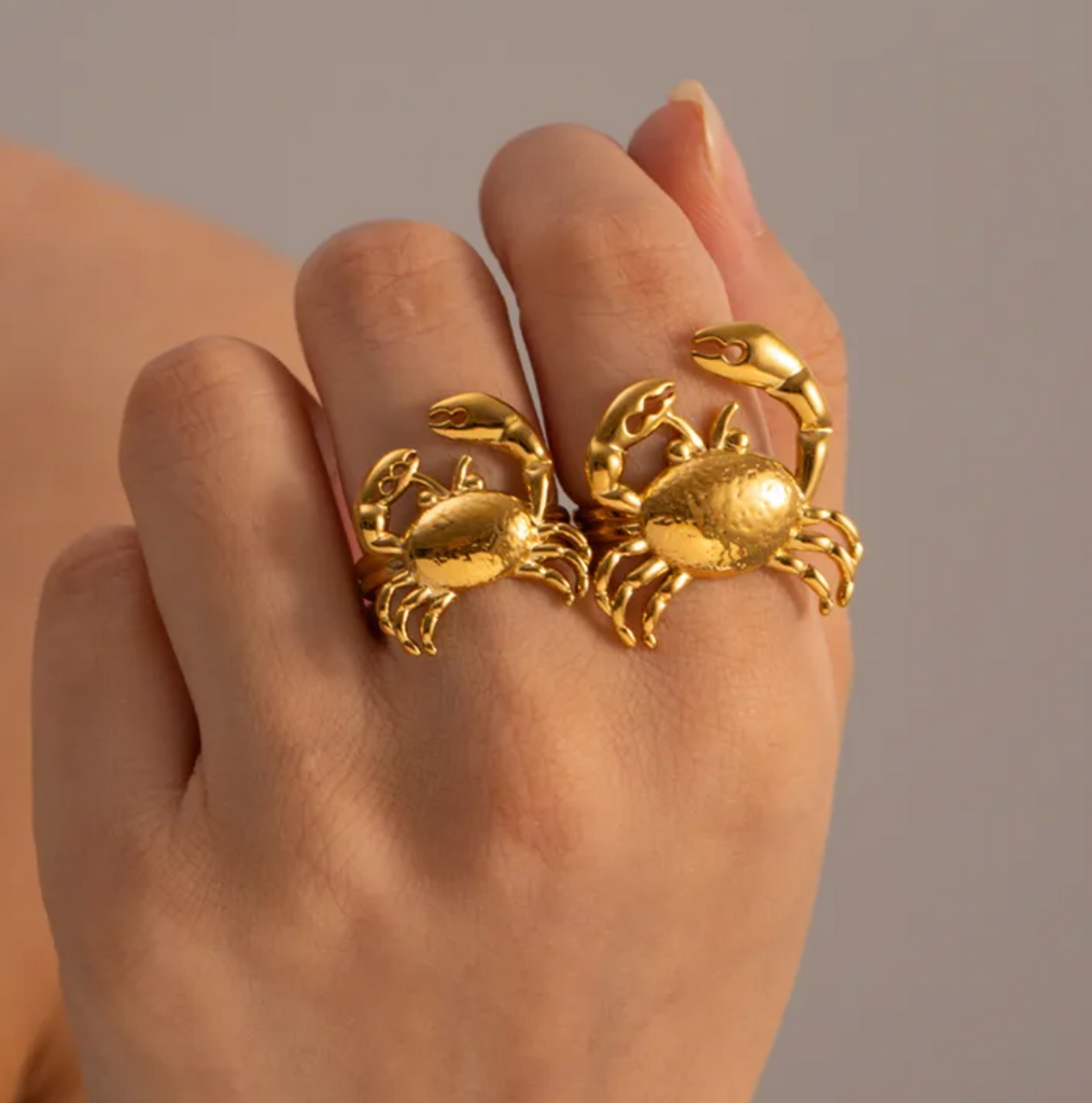 【LOOT】KING CRAB CRAW RING 天然石925/10K/18K LOOT】KING CRAB CRAW RING 天然石925/10K/18K