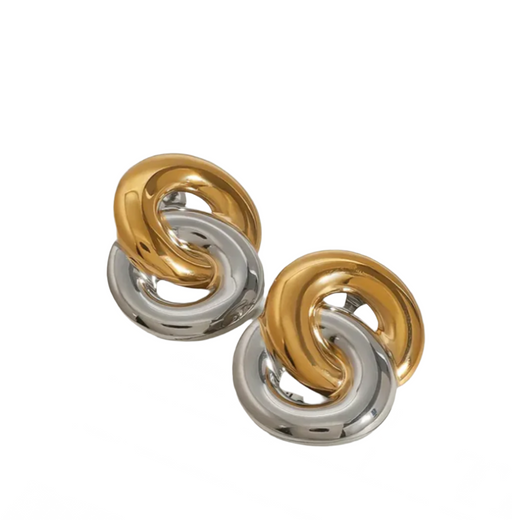 RASHA TWO TONE EARRINGS π§