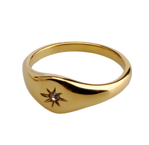 STARBURST SIGNET RING 💧