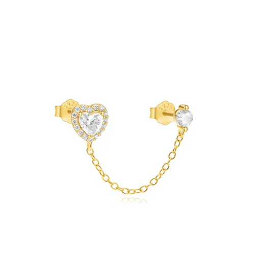 .925 HEART STUD