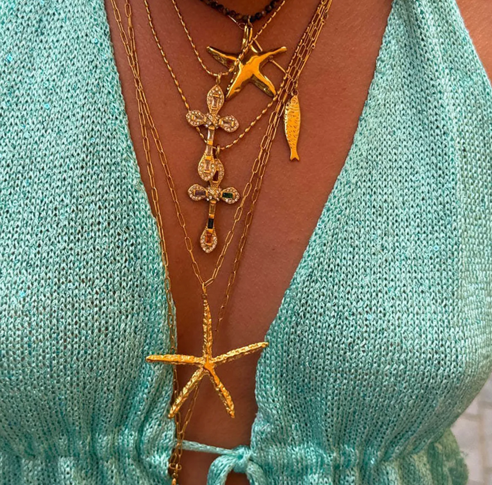 PAPERCLIP STARFISH NECKLACE 💧