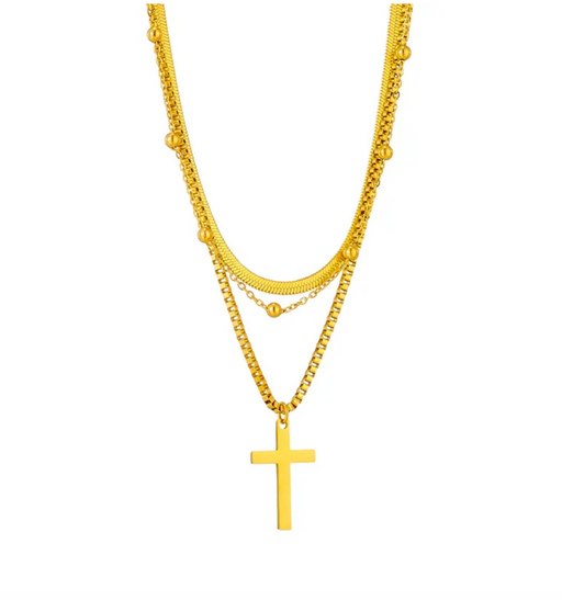 CROSS LAYER NECKLACE 💧
