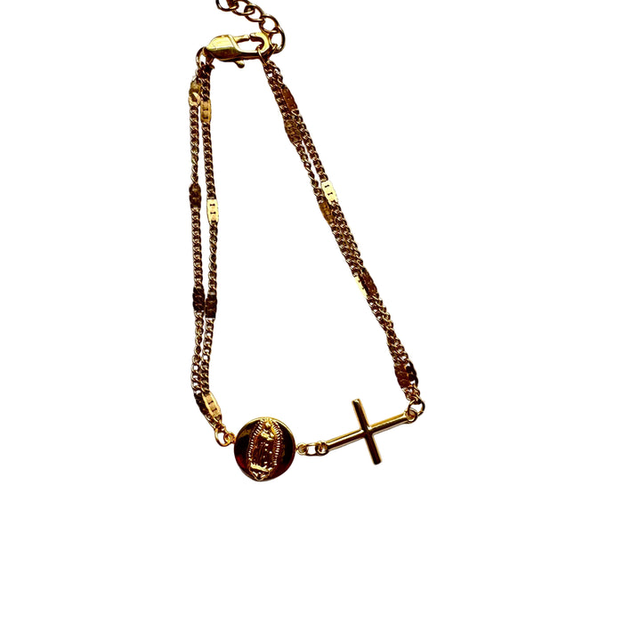 VIRGENCITA CROSS BRACELET 💧