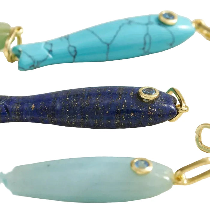 NATURAL STONES MINNOW CHARM
