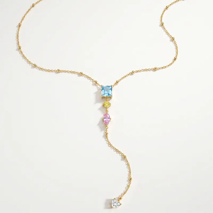 COTTON CANDY LARIAT NECKLACE 💧