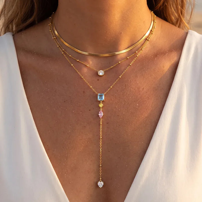 COTTON CANDY LARIAT NECKLACE 💧