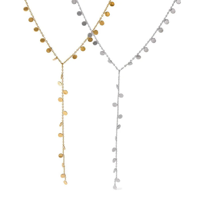 COINS LARIAT NECKLACE 💧