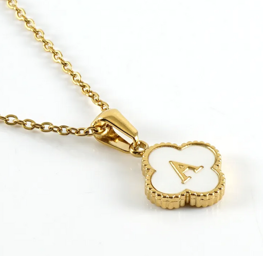 CLOVER INITIAL NECKLACE