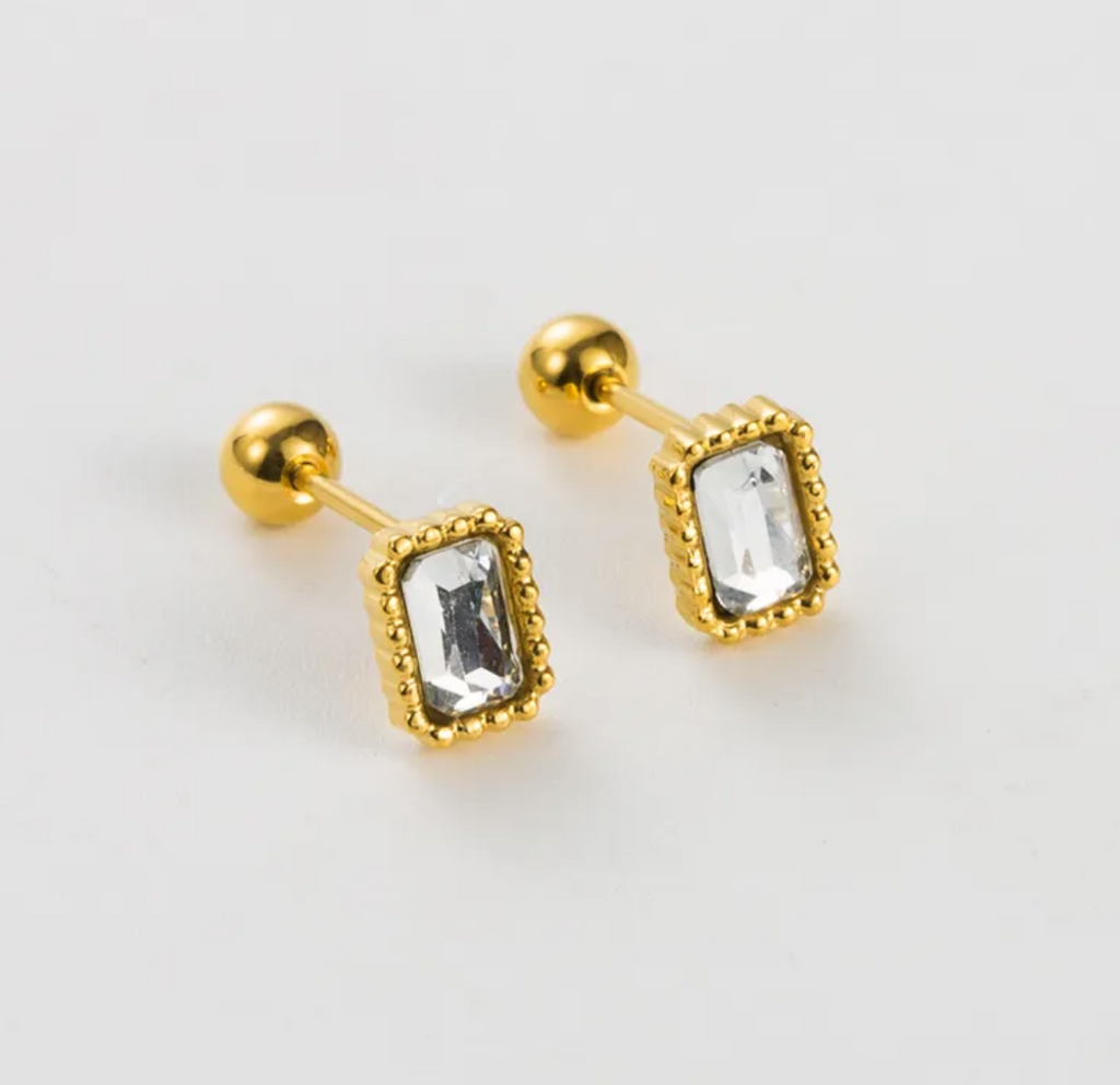 JOLIE RECTANGLE STUDS