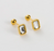 JOLIE RECTANGLE STUDS