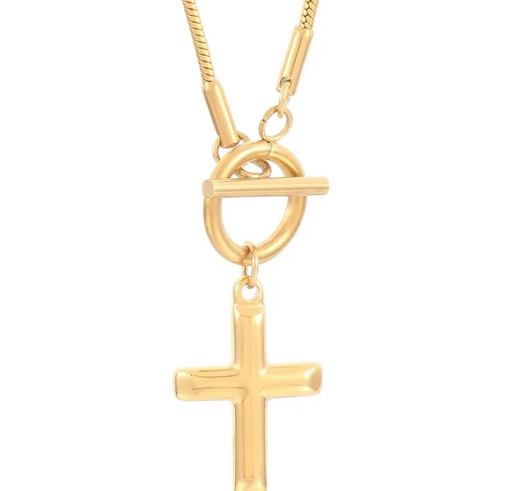 CROSS CARABINER NECKLACE