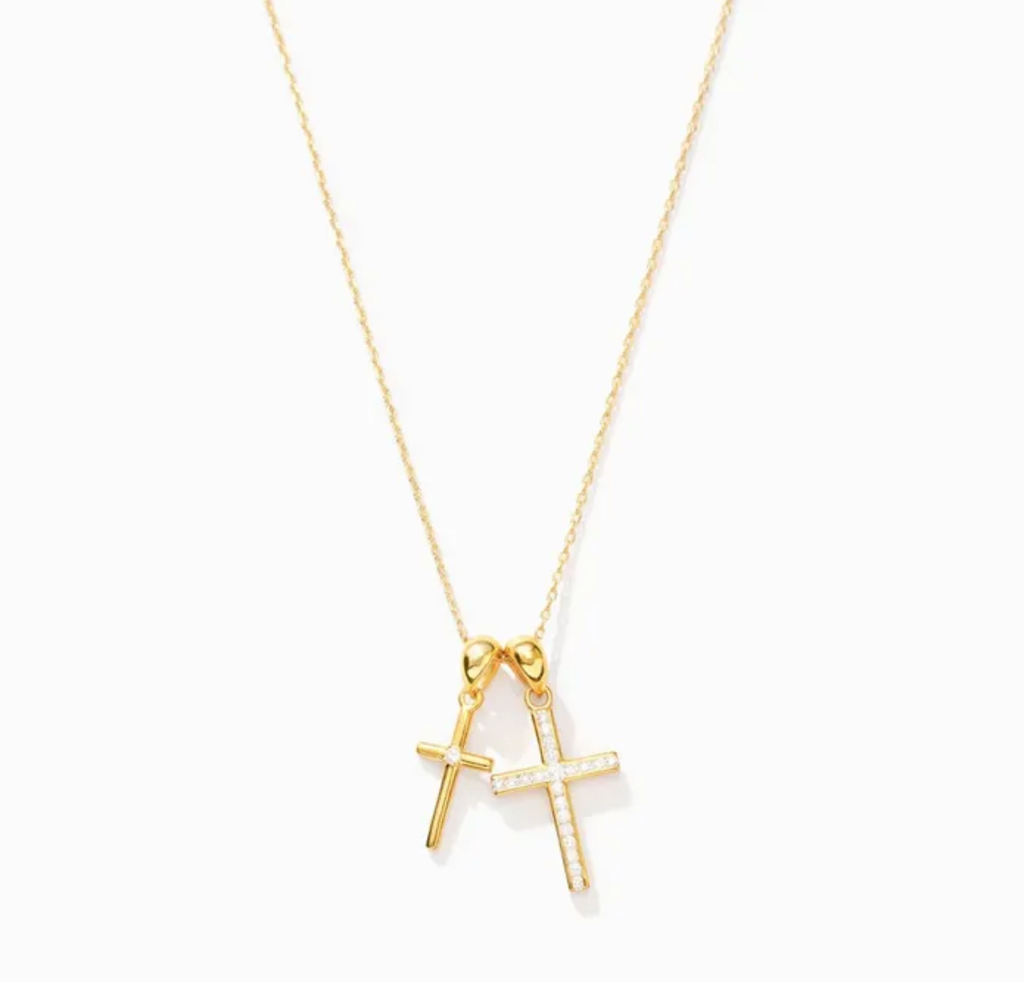 .925 DOUBLE CROSS CHAIN