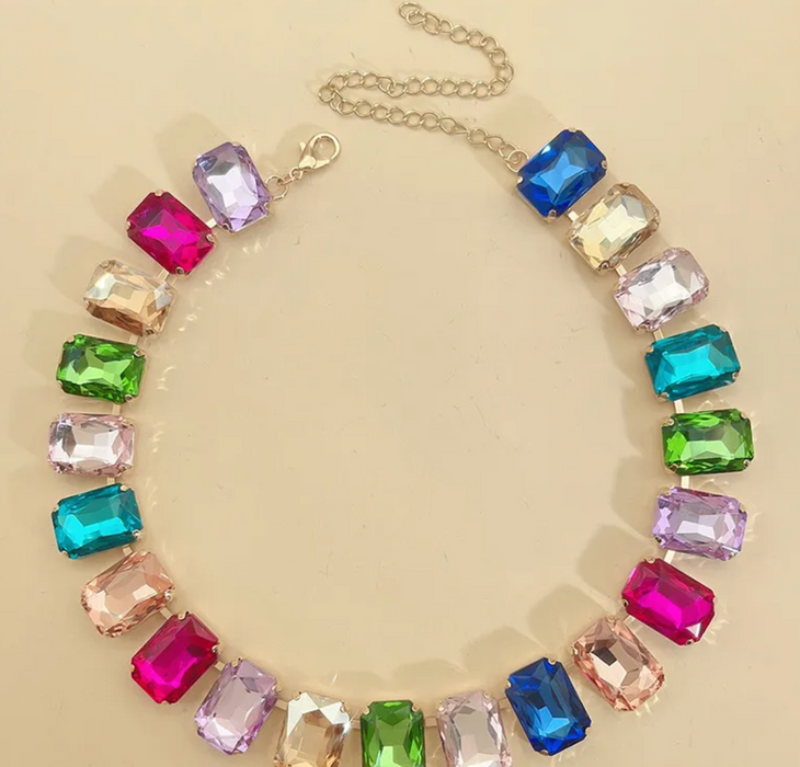 RAINBOW GEM NECKLACE