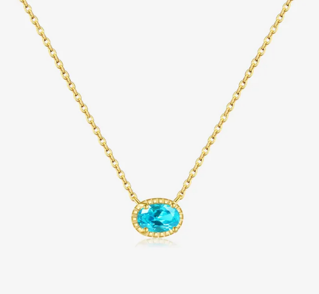 .925 AQUAMARINE CHAIN