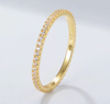 .925 GOLD DIAMOND BAND