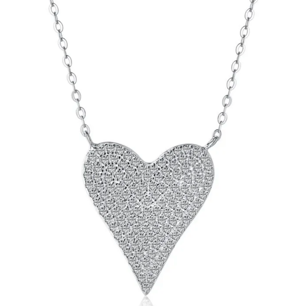 .925 DIAMOND HEART