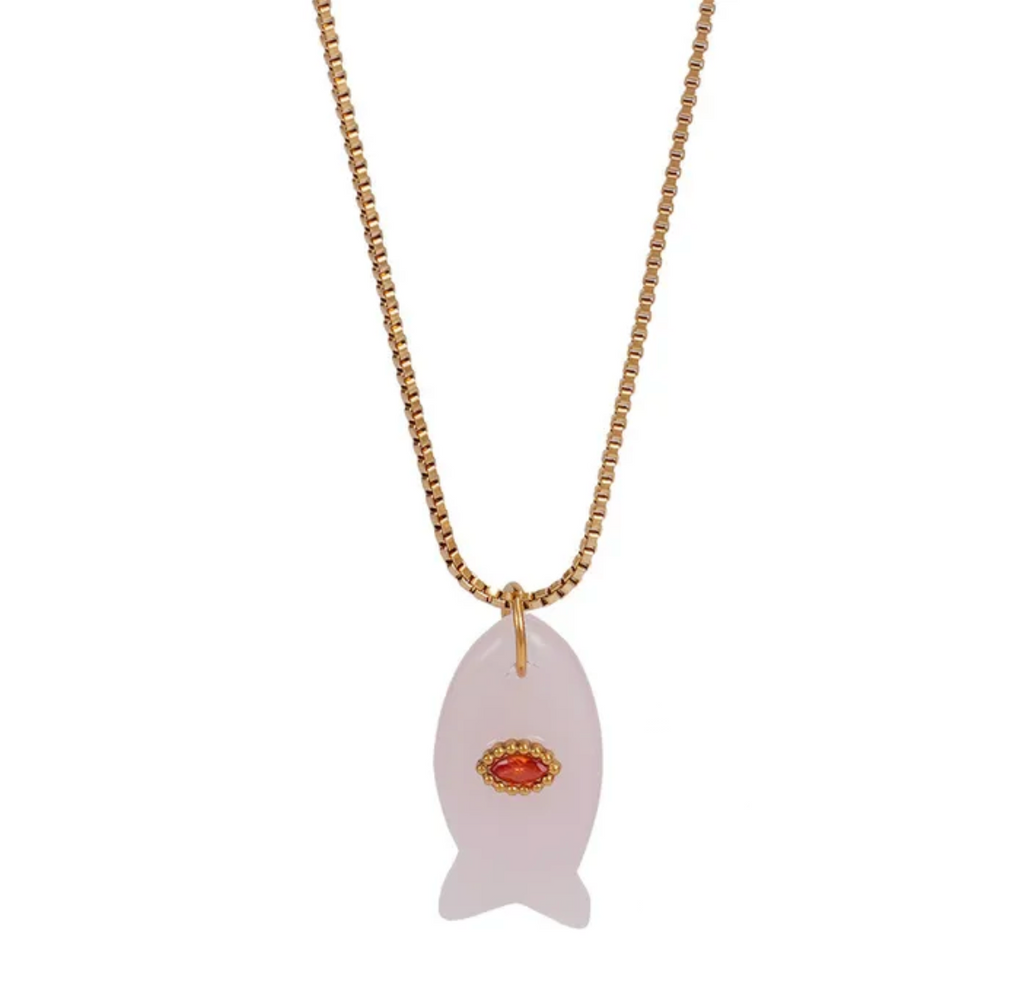 QUARTZ FISH NECKLACE 💧