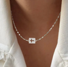 CROSS SQUARE NECKLACE 💧