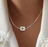 CROSS SQUARE NECKLACE 💧