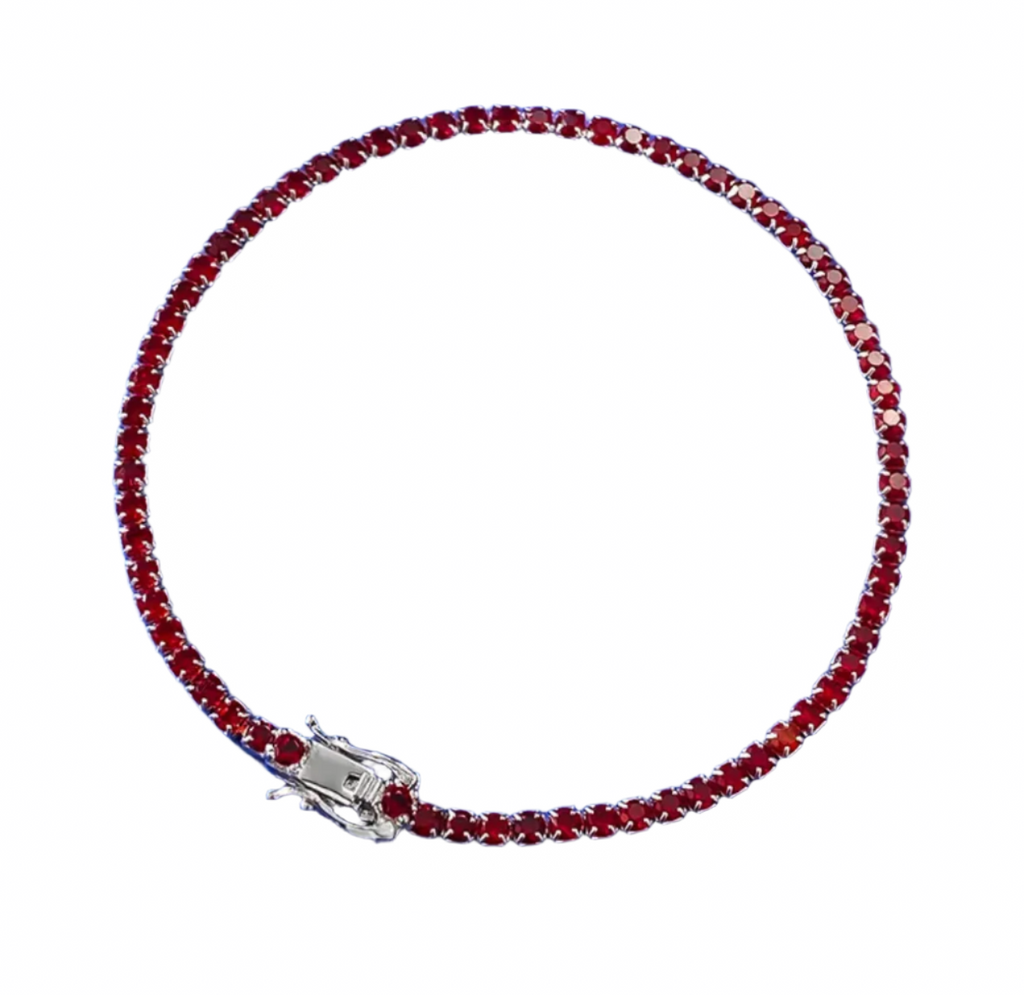 .925 TENNIS RUBI RED