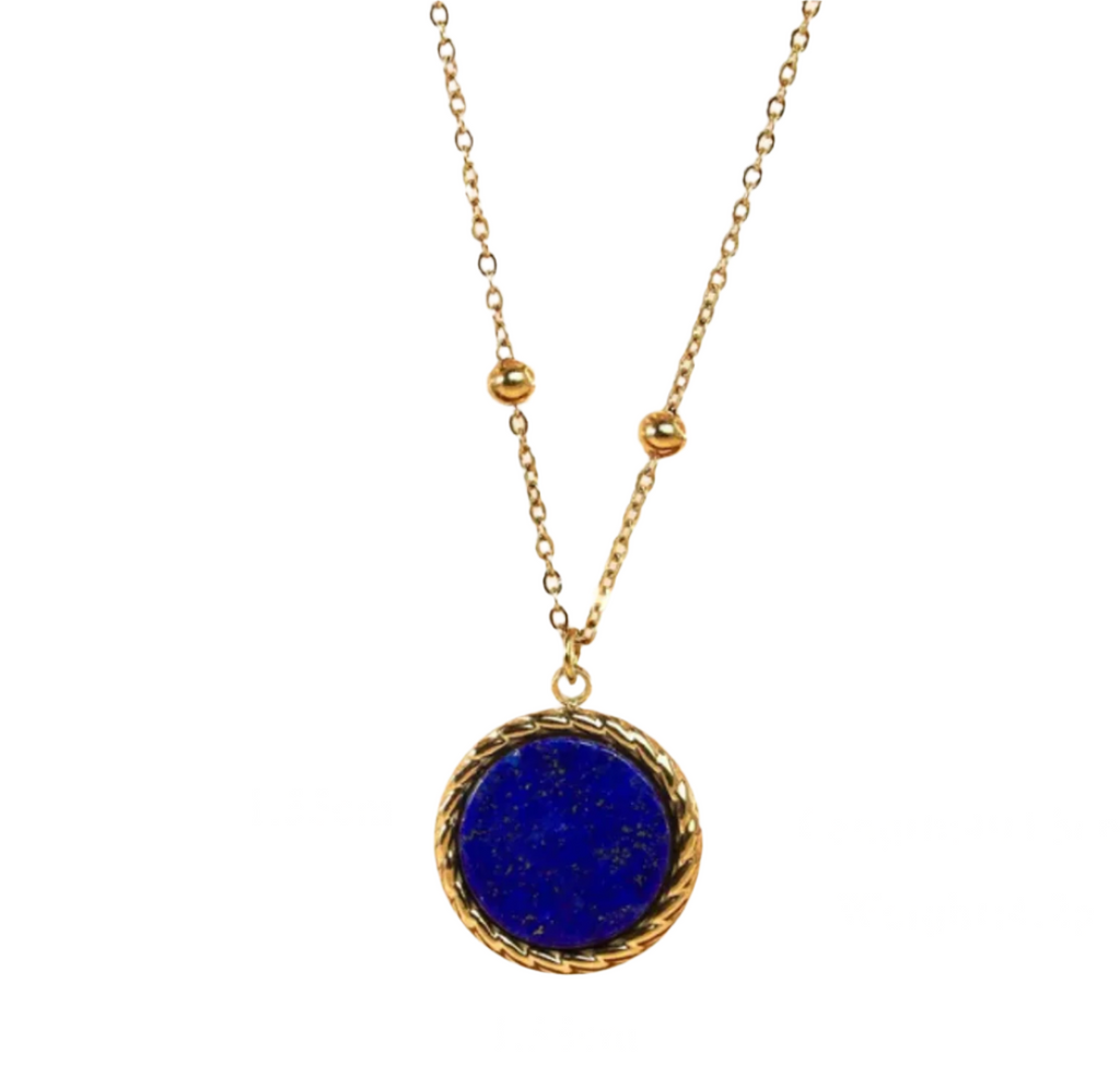 LAPISLAZULI DIAL NECKLACE 💧
