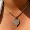 PAVE DIAMOND HEART NECKLACE 💧