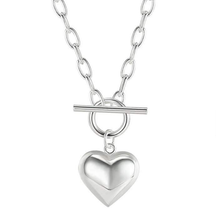 .925 PAPER CLIP PUFFY HEART N.