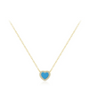 .925 DAINTY TURQUOISE HEART