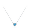 .925 DAINTY TURQUOISE HEART