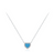 .925 DAINTY TURQUOISE HEART