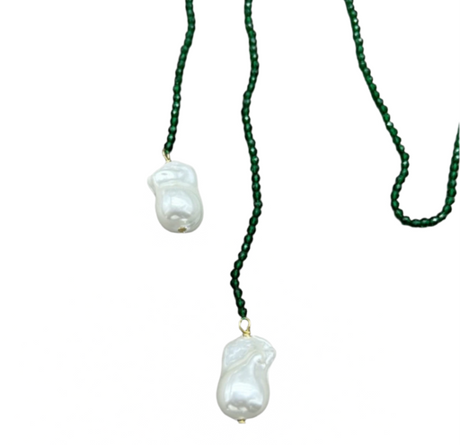 RAVI CRYSTALS PEARL NECKLACE