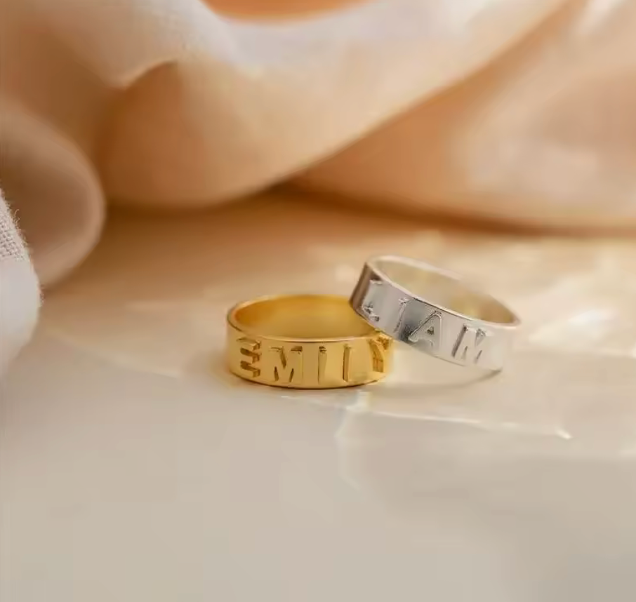 CUSTOM NAME RING 💧