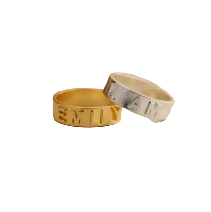 CUSTOM NAME RING 💧