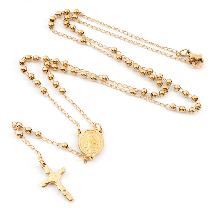 BALL ROSARY NECKLACE 💧