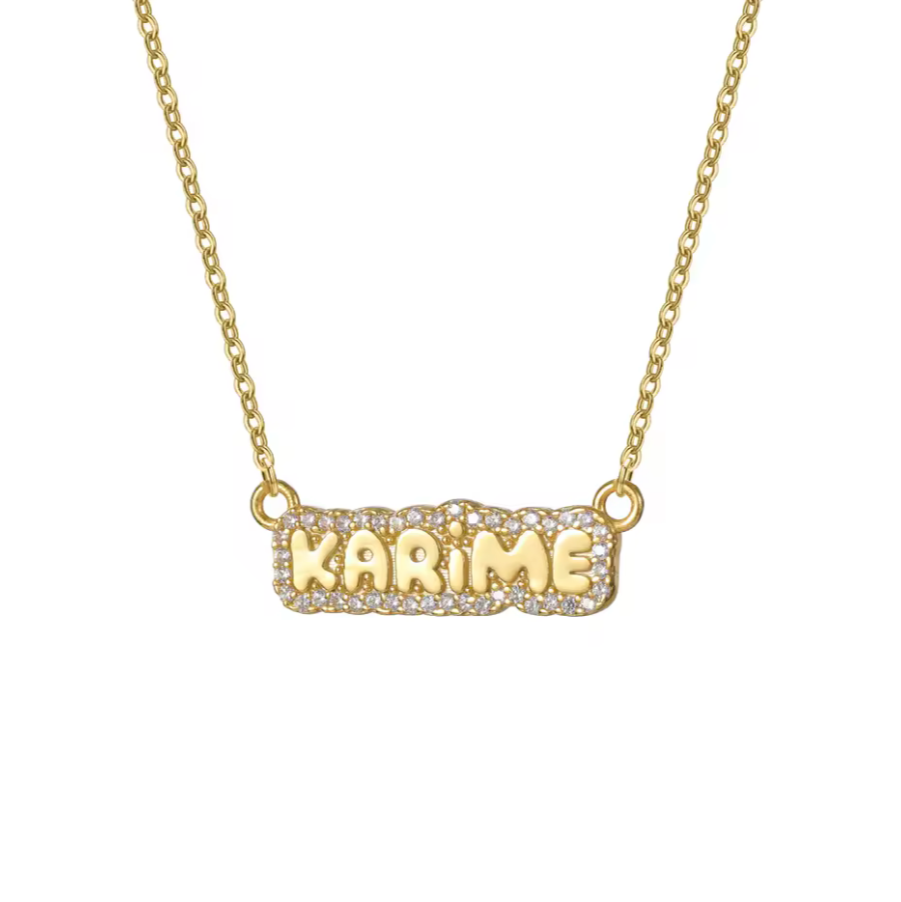 CUSTOM BUBBLE NAME CHAIN 💧