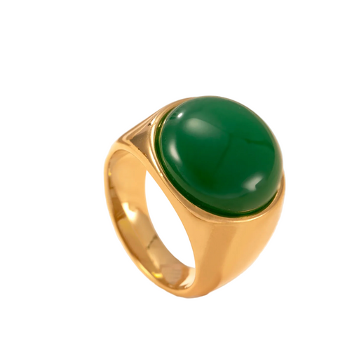 JADE CABOCHON RING 💧