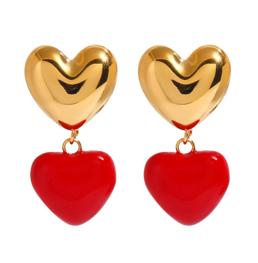 RED HEART EARRINGS 💧