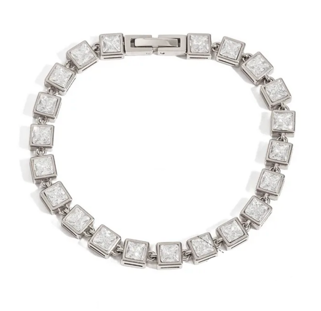 SQUARED TENNIS BRACELET 💧