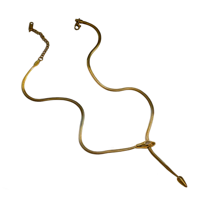 SNAKE LARIAT NECKLACE 💧