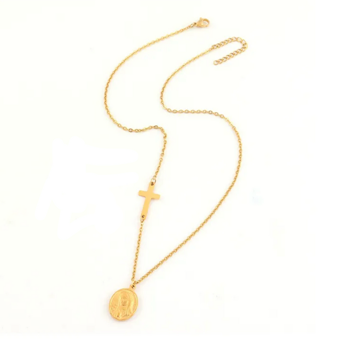 KALAMARIA CROSS NECKLACE 💧