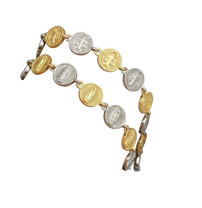 RELIGIOUS COINS BRACELET