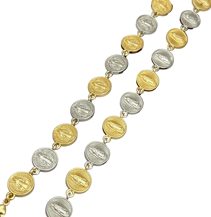 RELIGIOUS COINS BRACELET