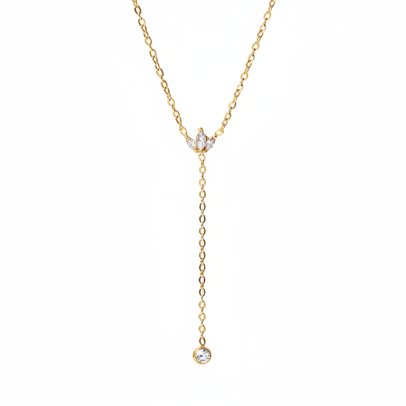 LOTUS LARIAT NECKLACE 💧
