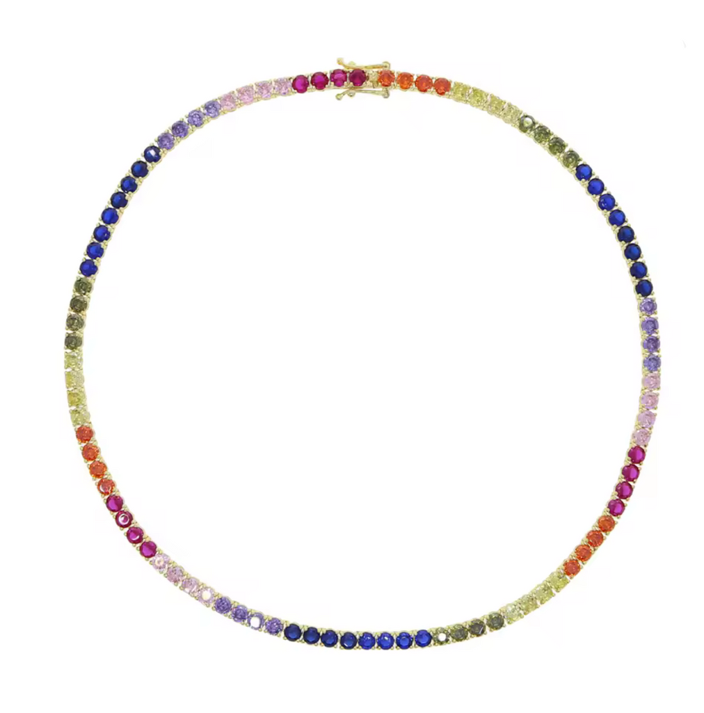 RAINBOW TENNIS NECKLACE 🌈