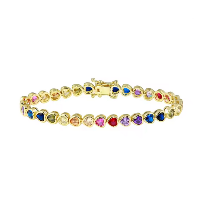 RAINBOW HEARTS BRACELET