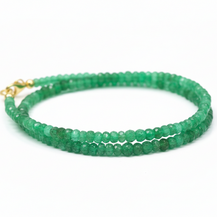 .925 EMERALD NECKALCE