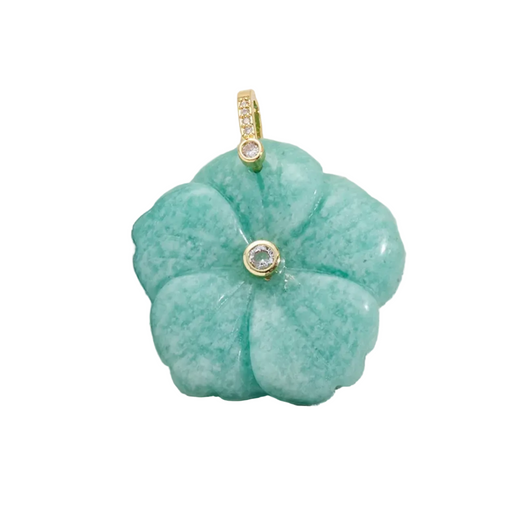 FLOWER NATURAL STONE CHARM