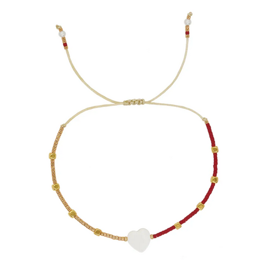 MIYUKI HEART BRACELET
